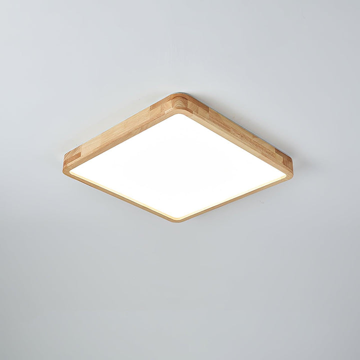 Trä Geometrisk Taklampa