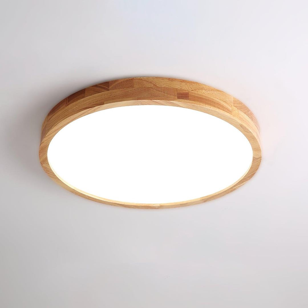 Trä Geometrisk Taklampa