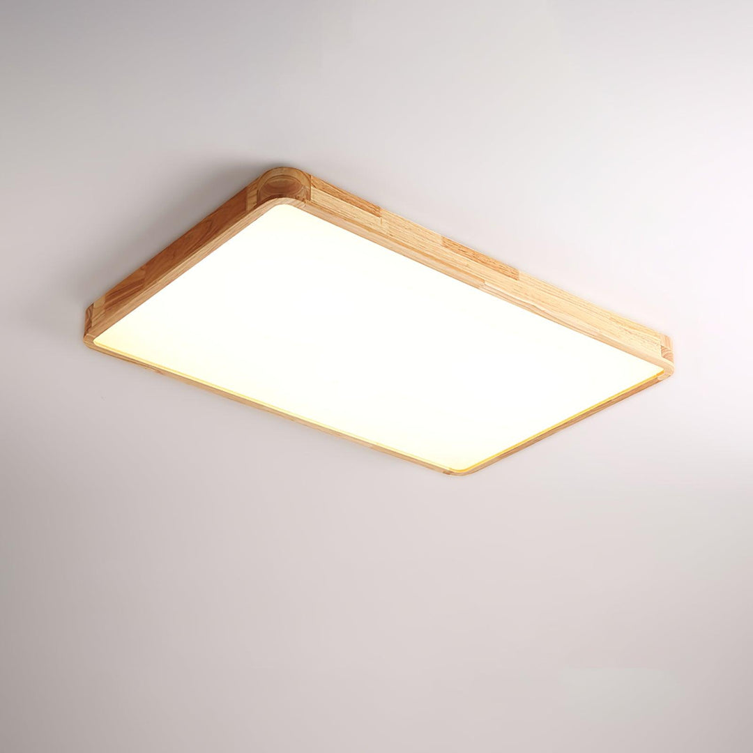 Trä Geometrisk Taklampa