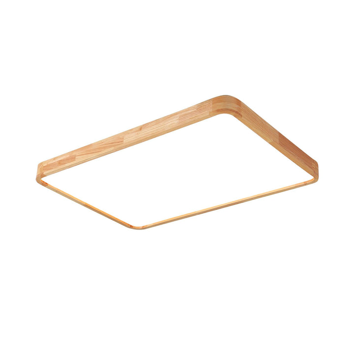Trä Geometrisk Taklampa