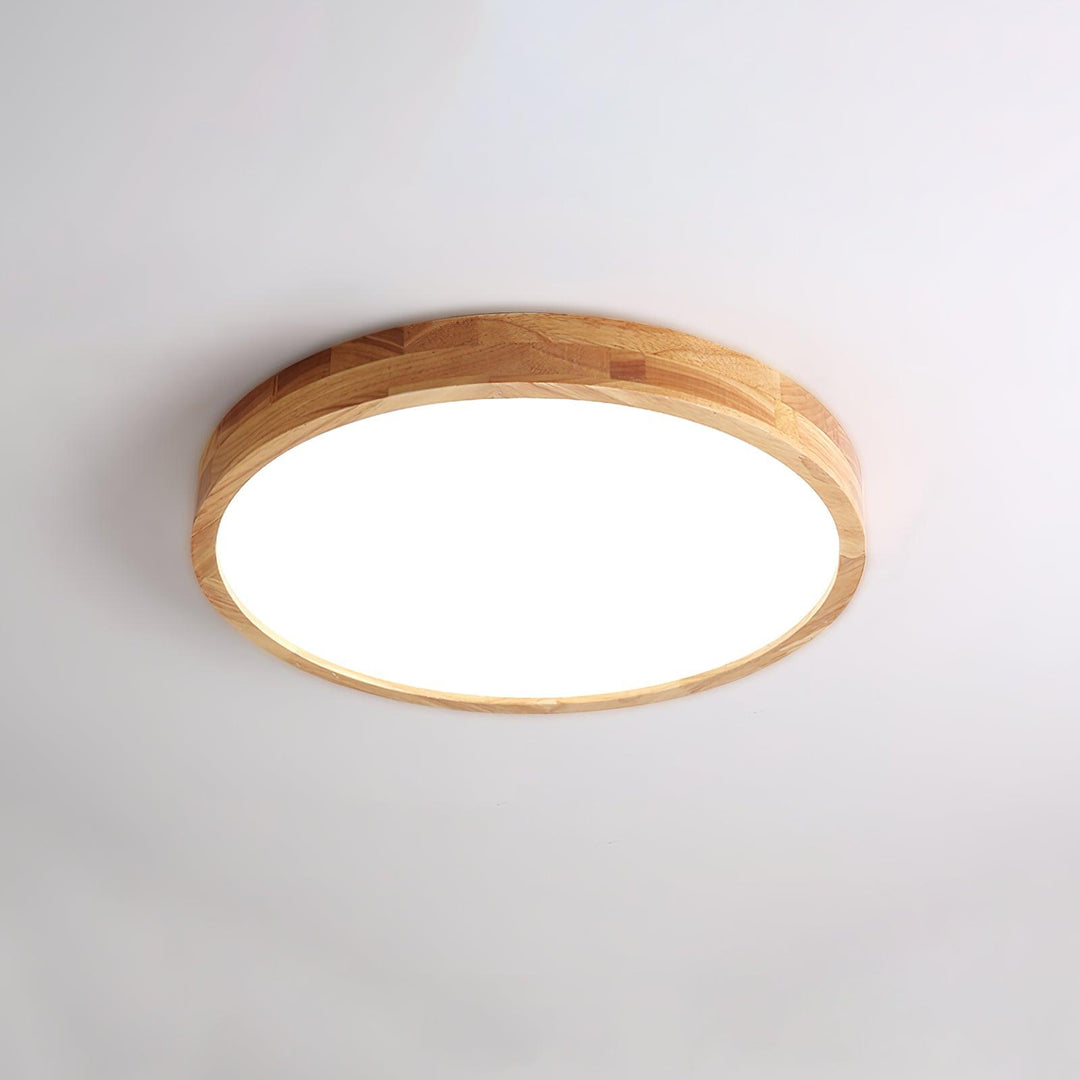 Trä Geometrisk Taklampa