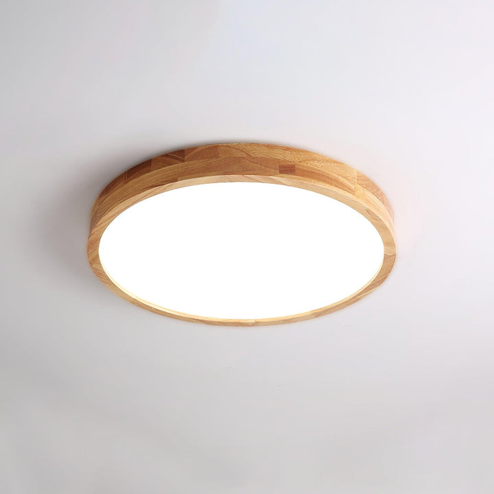 Trä Geometrisk Taklampa
