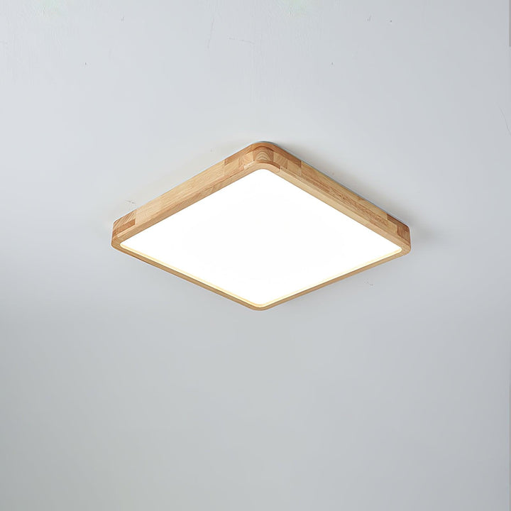 Trä Geometrisk Taklampa
