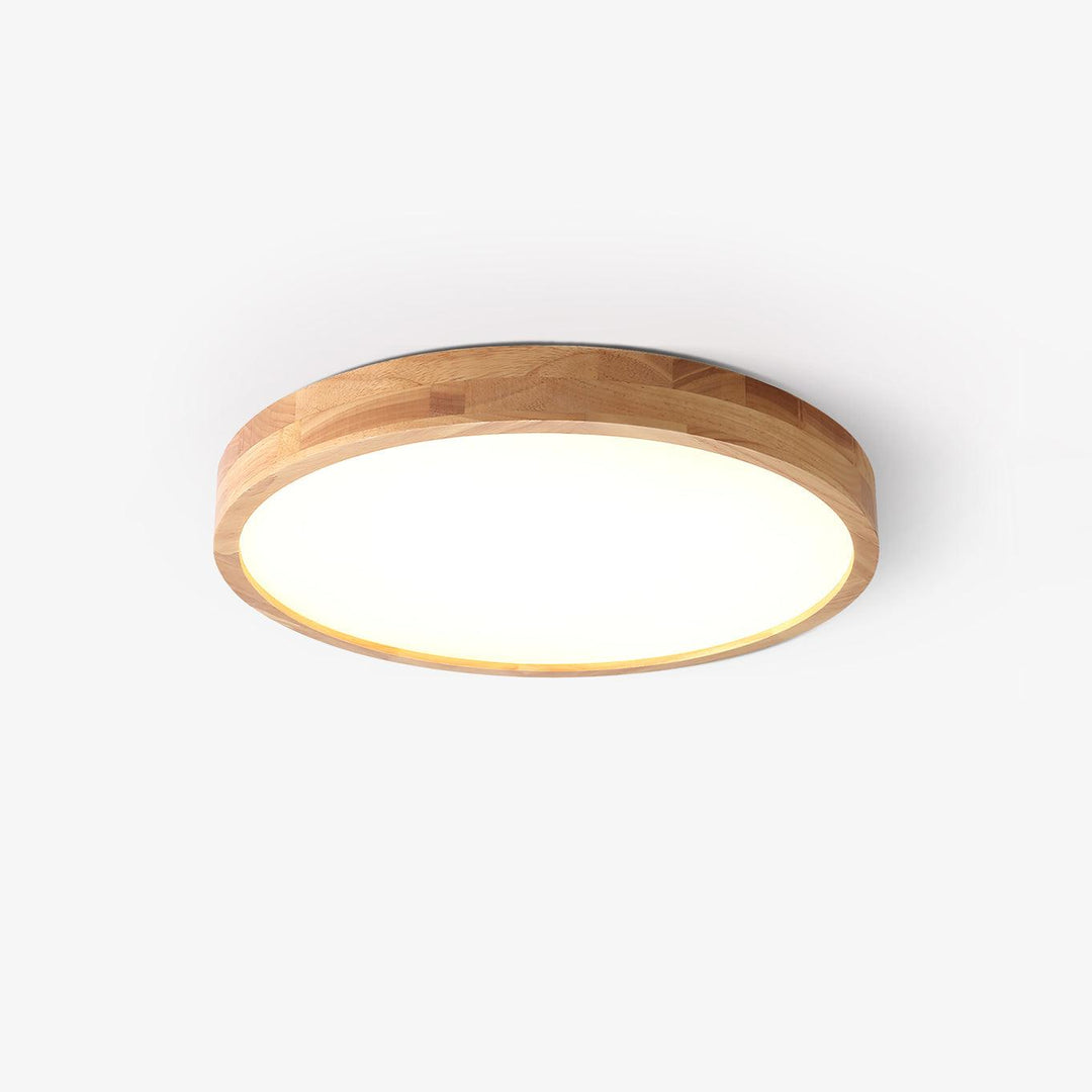 Trä Geometrisk Taklampa
