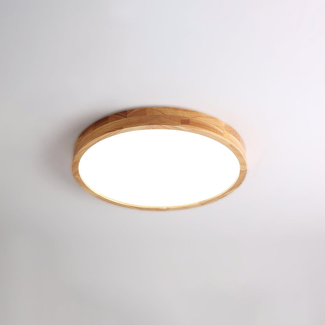 Trä Geometrisk Taklampa