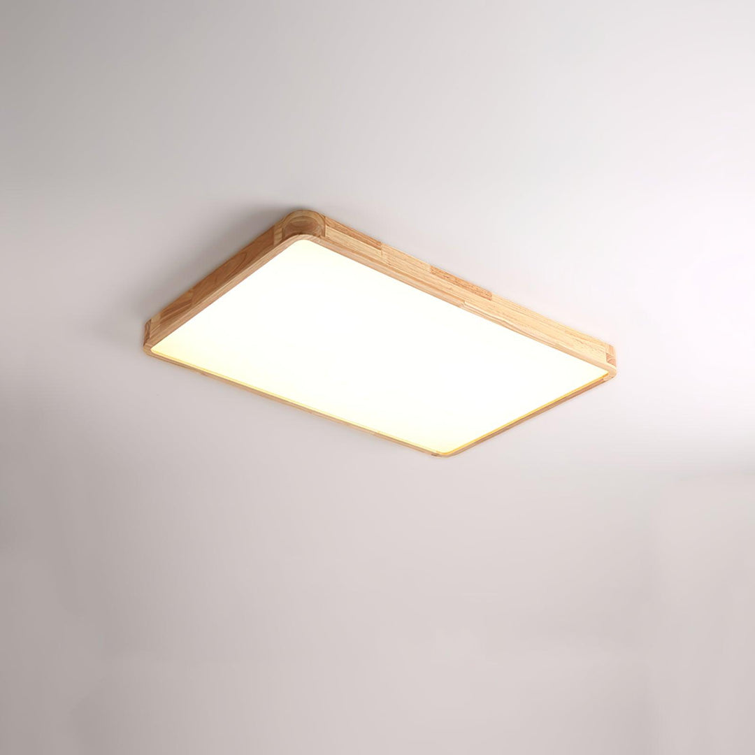 Trä Geometrisk Taklampa