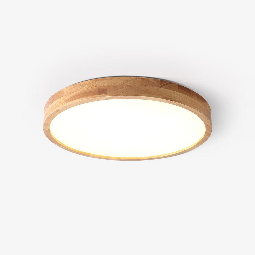 Trä Geometrisk Taklampa