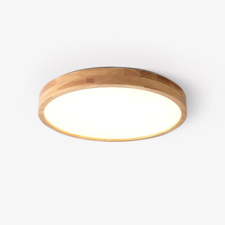 Trä Geometrisk Taklampa
