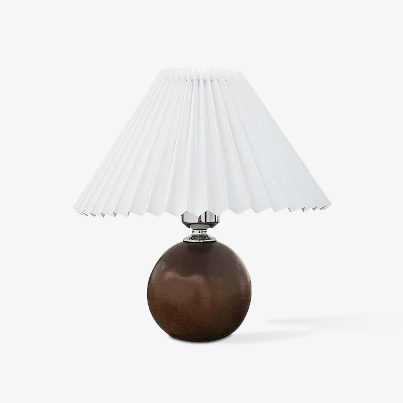 Träplisserad Bordslampa
