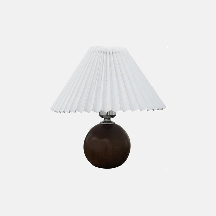 Träplisserad Bordslampa