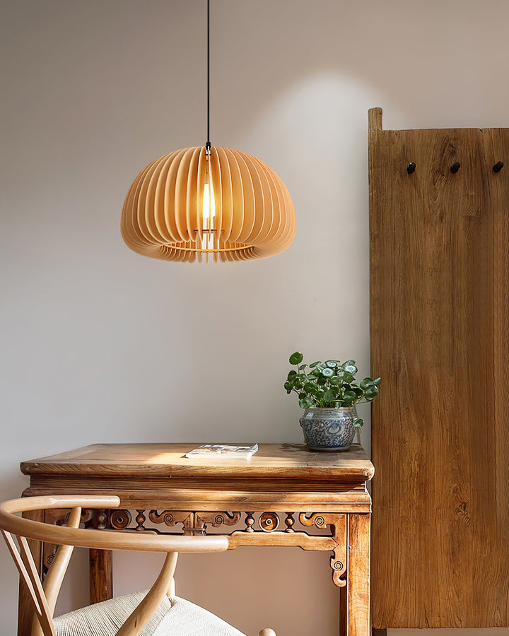 Träpumpa Hängande Lampa