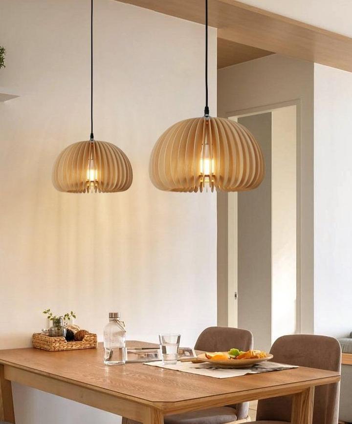Träpumpa Hängande Lampa