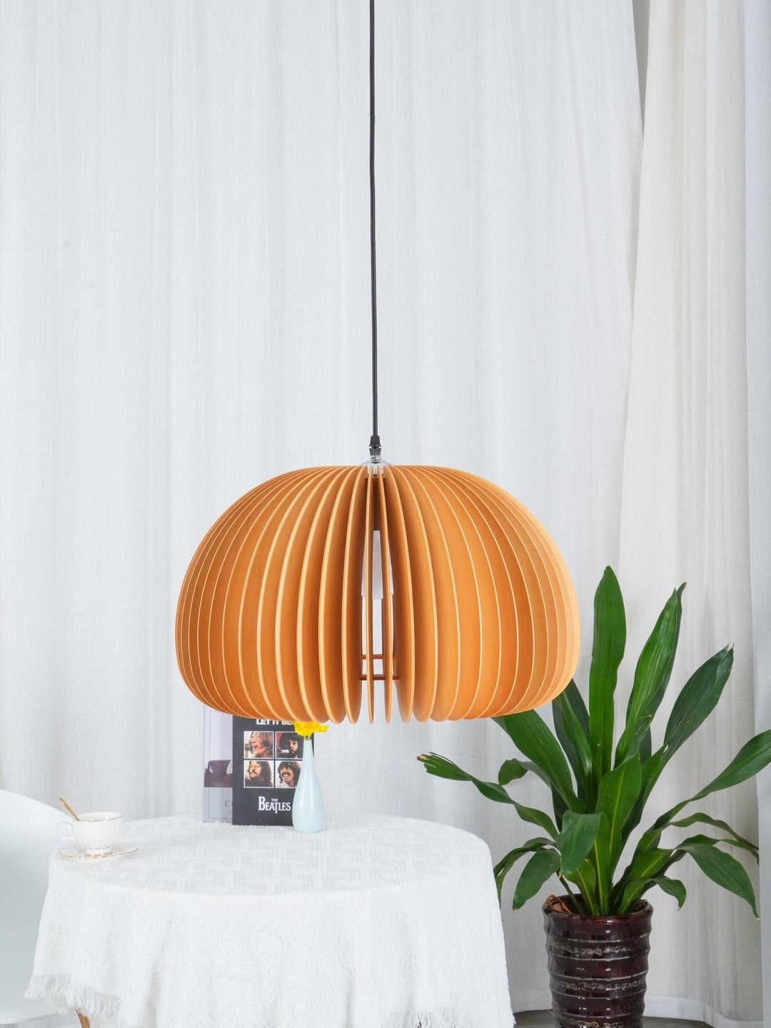 Träpumpa Hängande Lampa