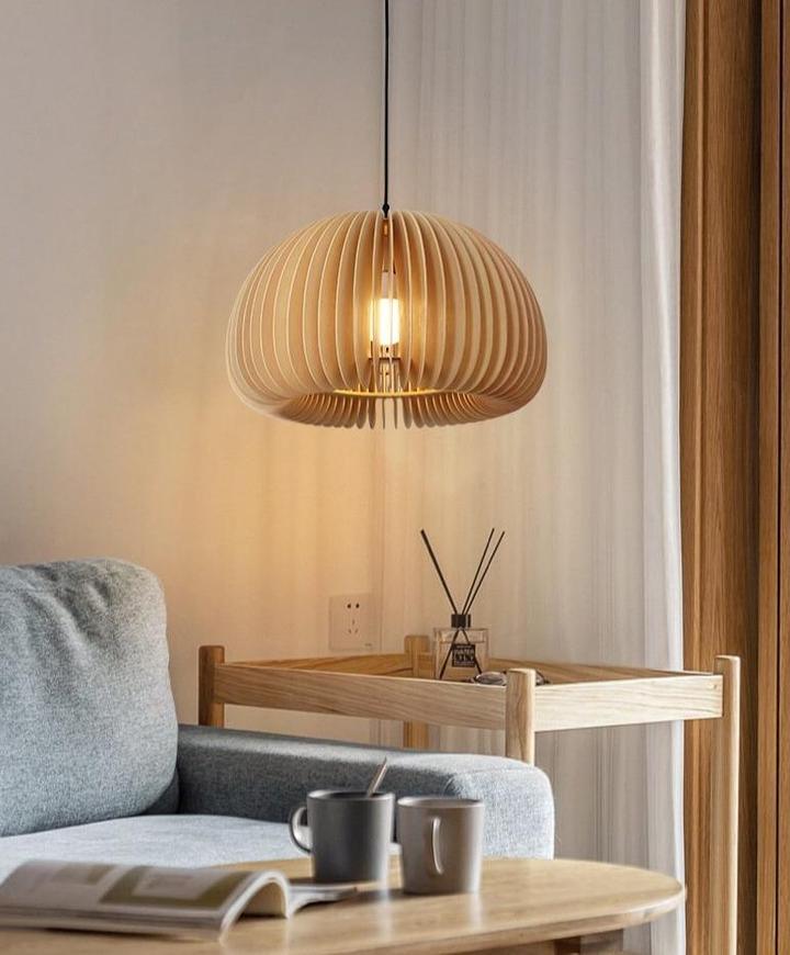 Träpumpa Hängande Lampa