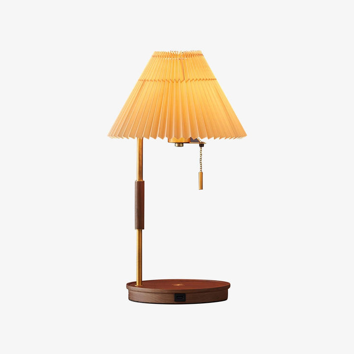 Trä Retro Bordslampa