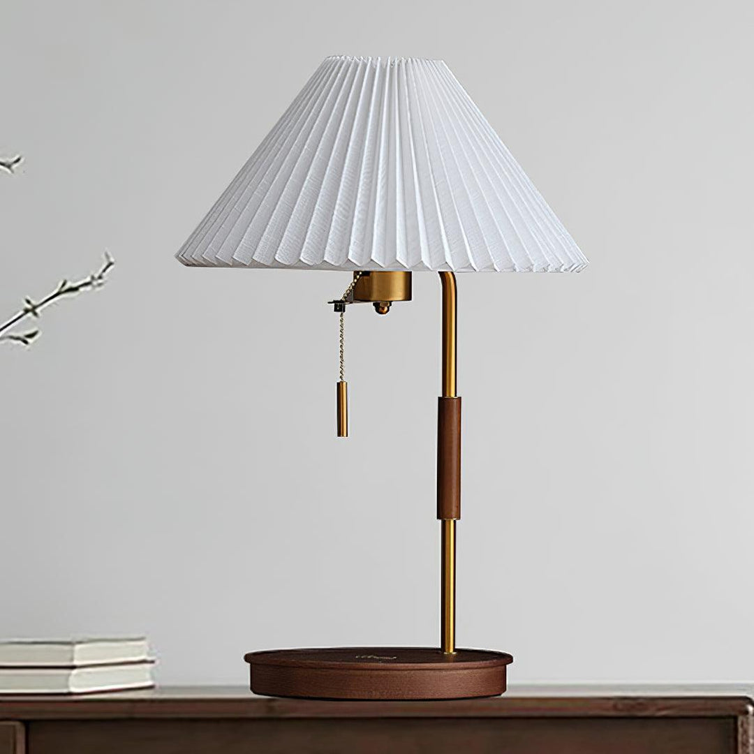 Trä Retro Bordslampa