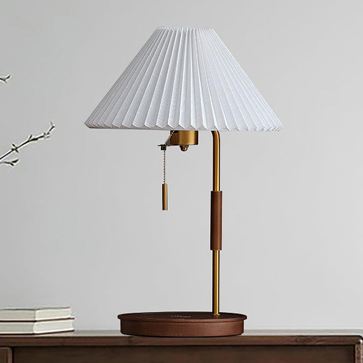 Trä Retro Bordslampa