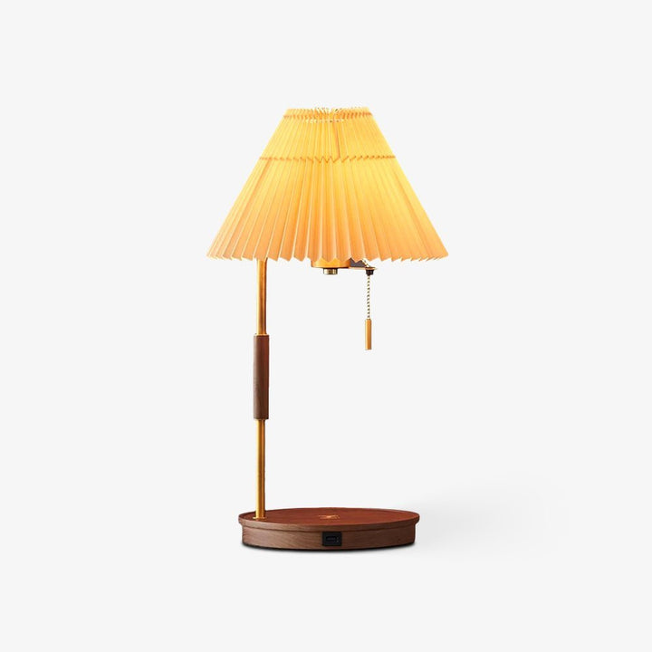 Trä Retro Bordslampa