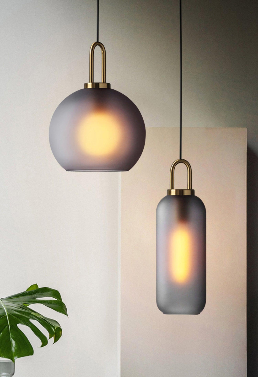 Glaspendel Swag-lampa