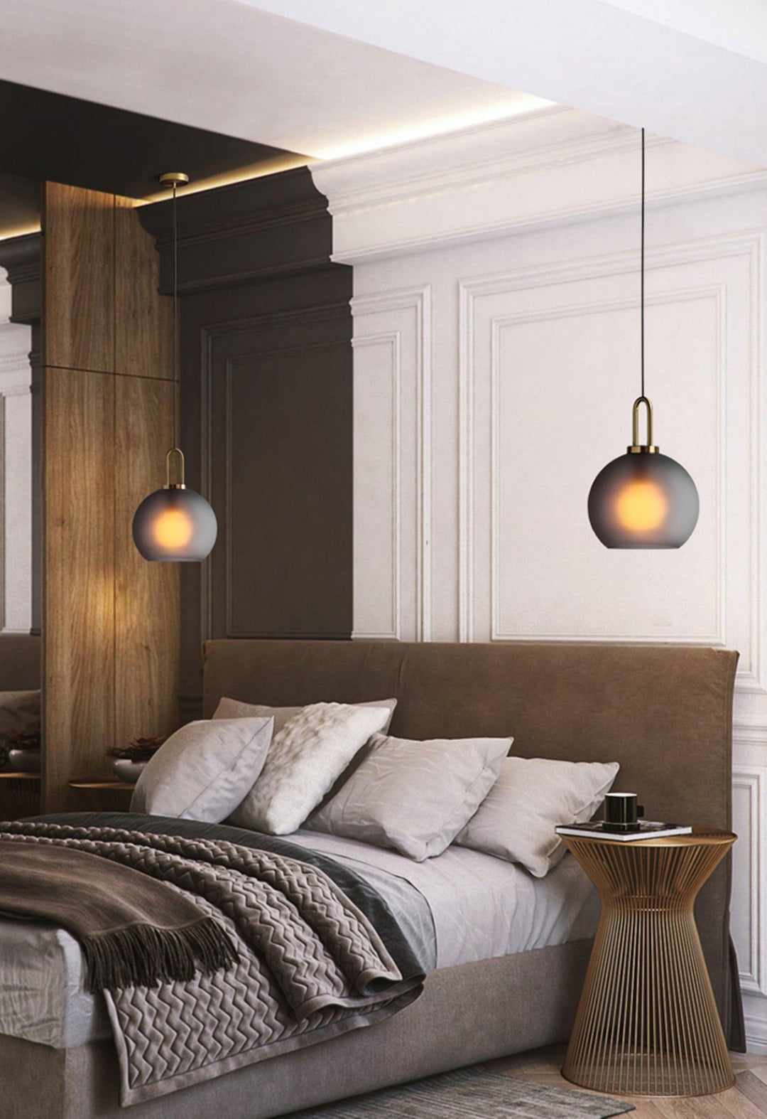 Glaspendel Swag-lampa