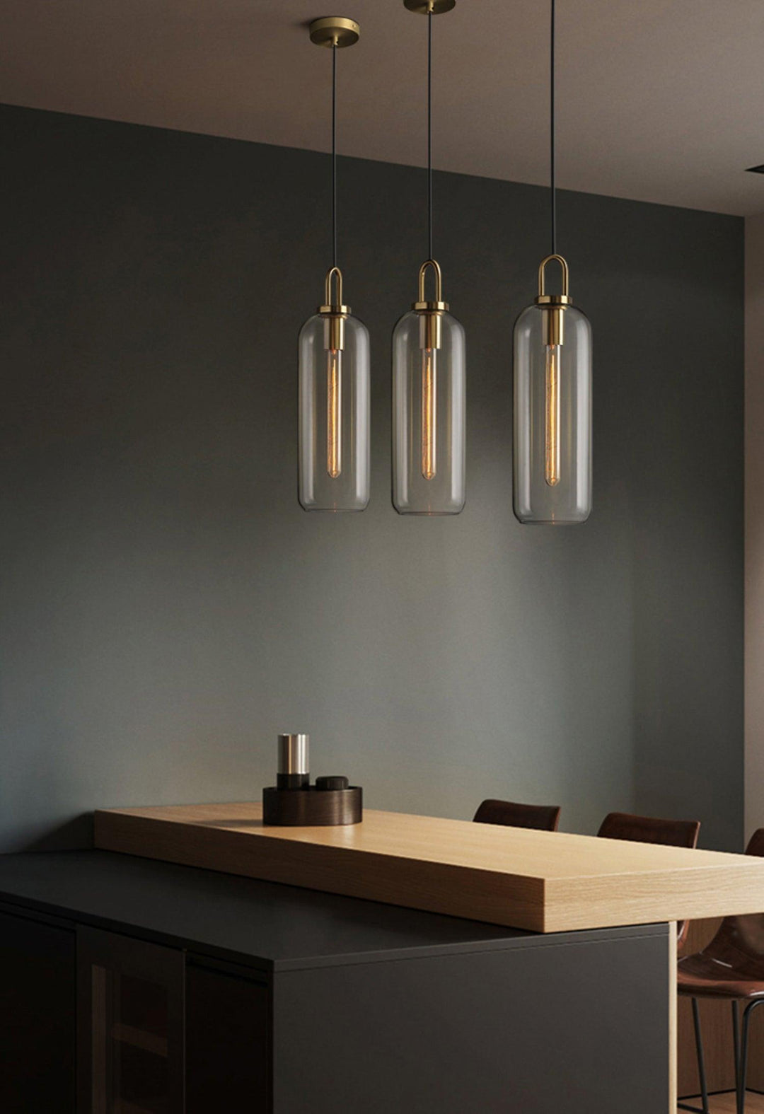 Glaspendel Swag-lampa