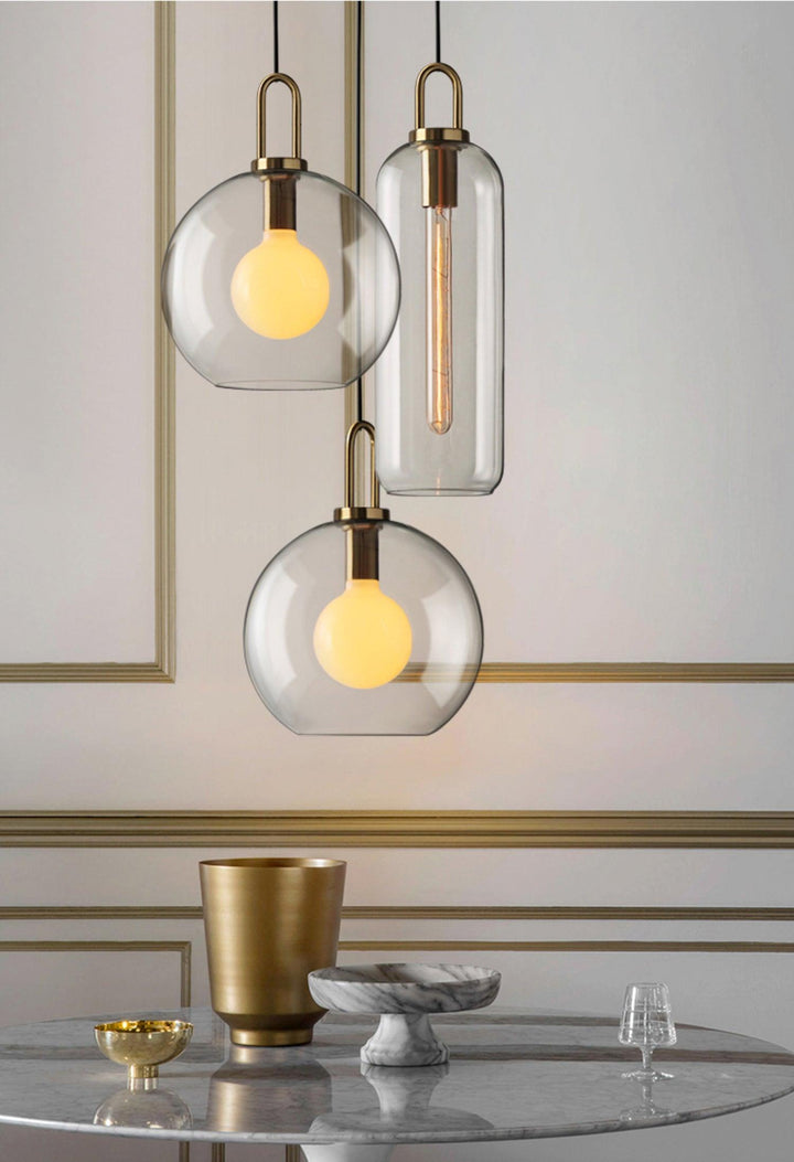 Glaspendel Swag-lampa