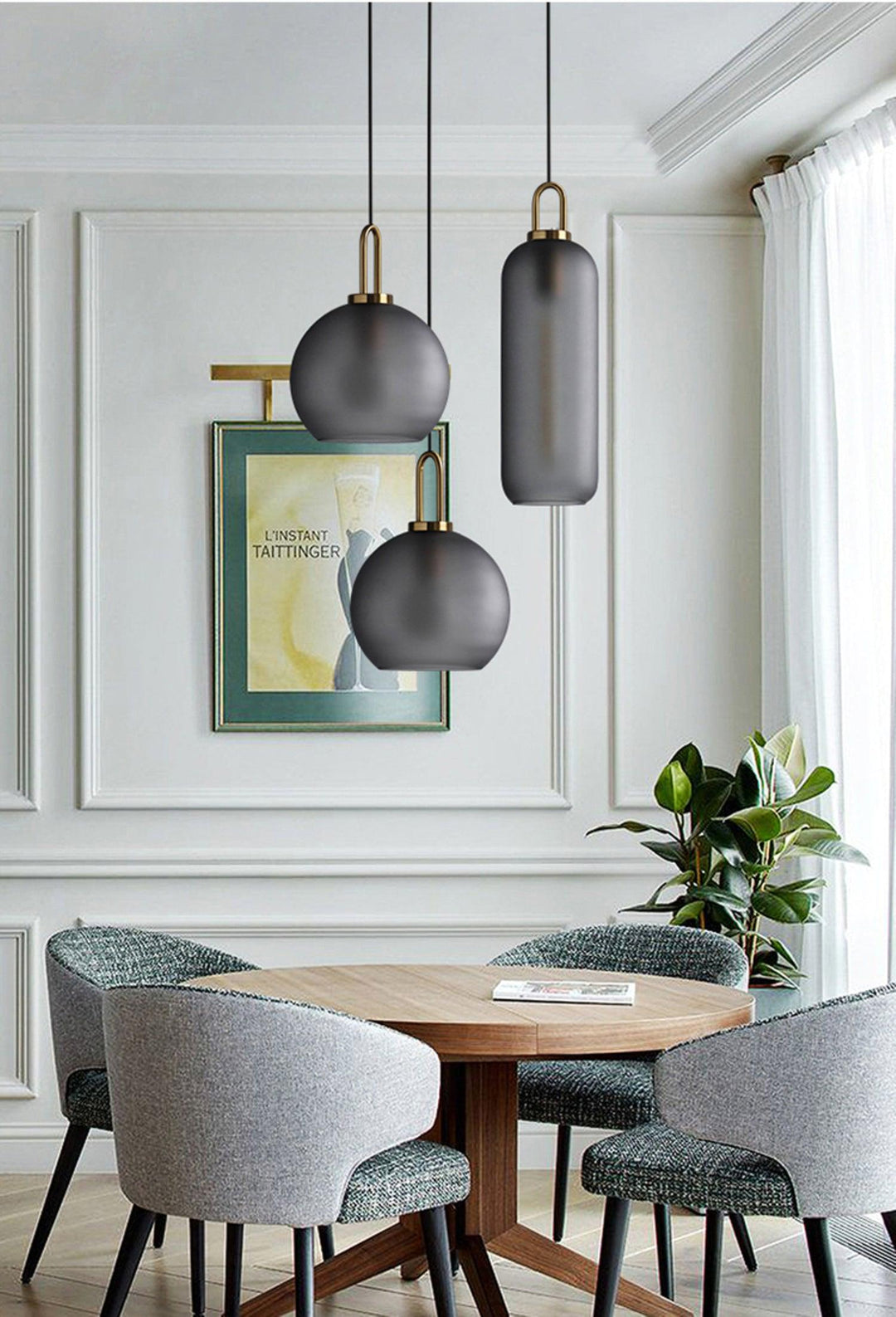 Glaspendel Swag-lampa