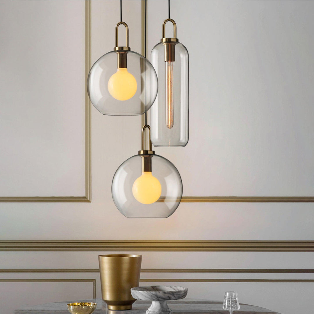 Glaspendel Swag-lampa