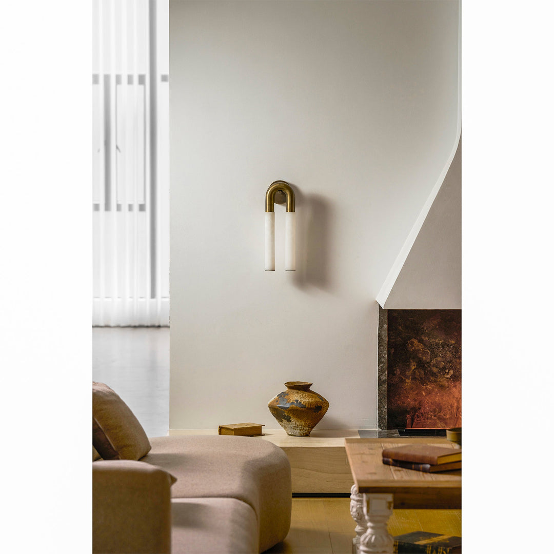 Ark Alabaster Vägglampa