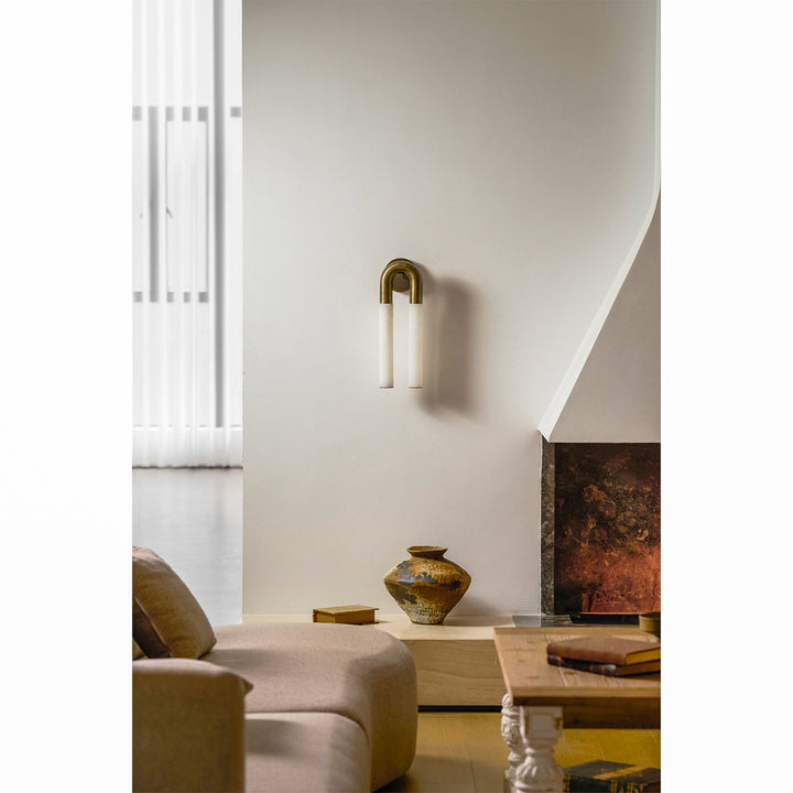 Ark Alabaster Vägglampa