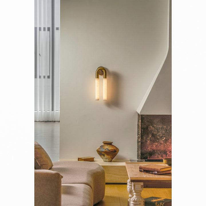 Ark Alabaster Vägglampa