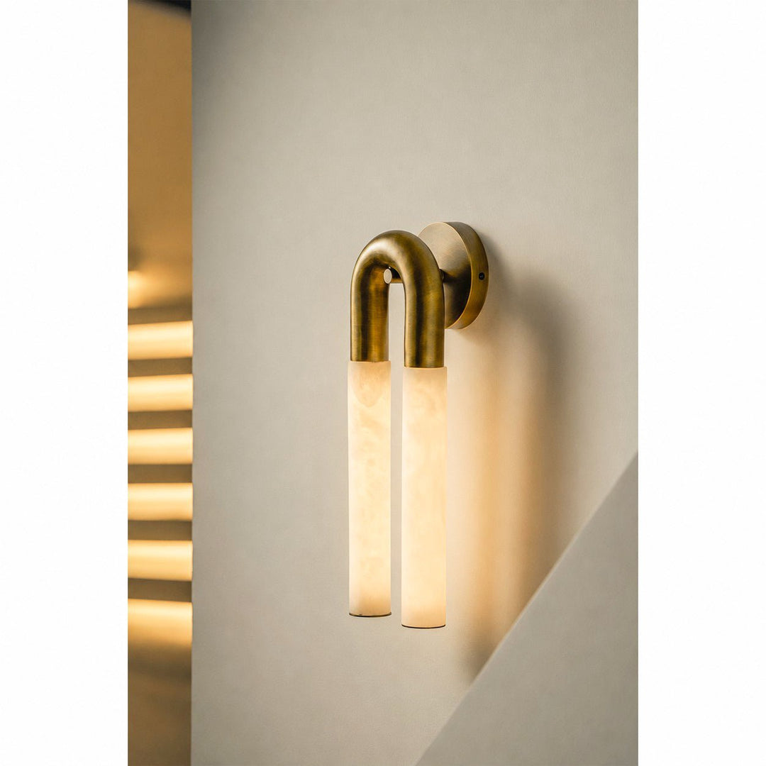 Ark Alabaster Vägglampa