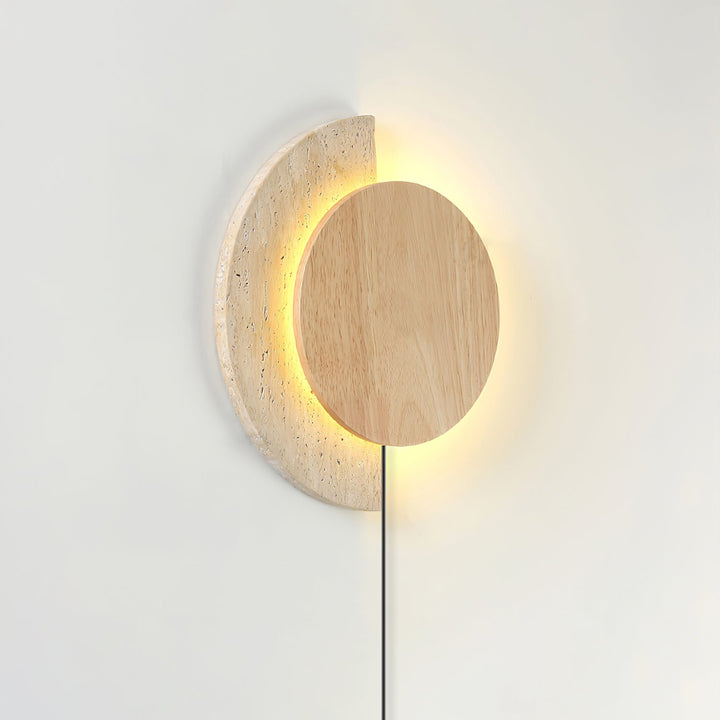 Crescent Halo Vägglampa med Plug-in