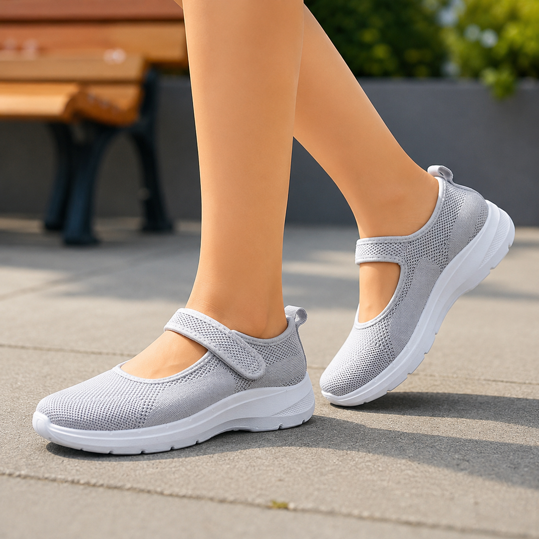 Elevana – Andningsbara sneakers z siateczki på regulowanym pasku