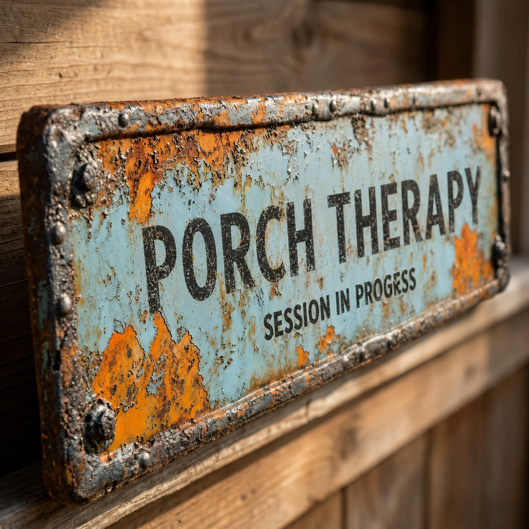 Porchly – Tablica Terapeutyczna på Werandzie w Stilu Vintage