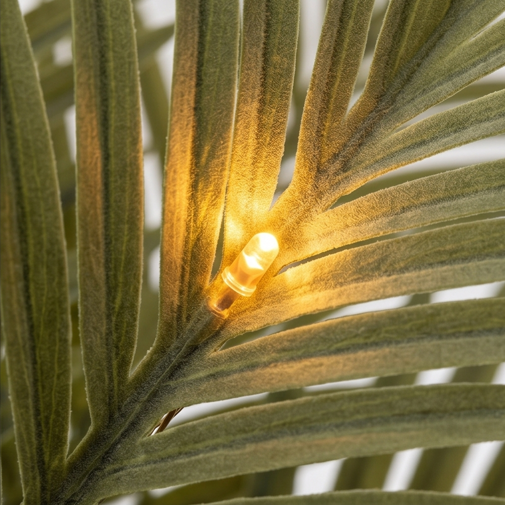 Palmora – Lampa LED z palmy Areca z doniczką