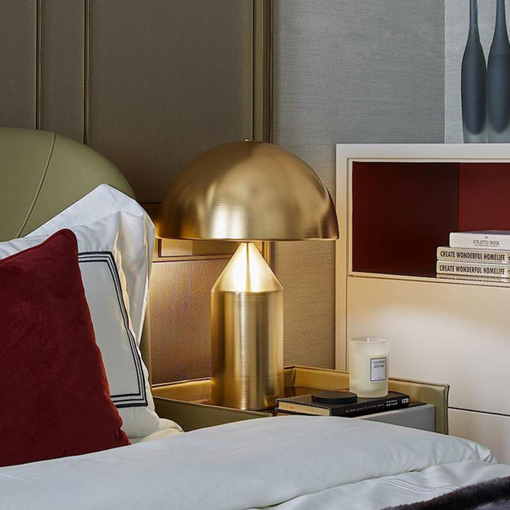 Dorsey Brass Mushroom Table Lamp