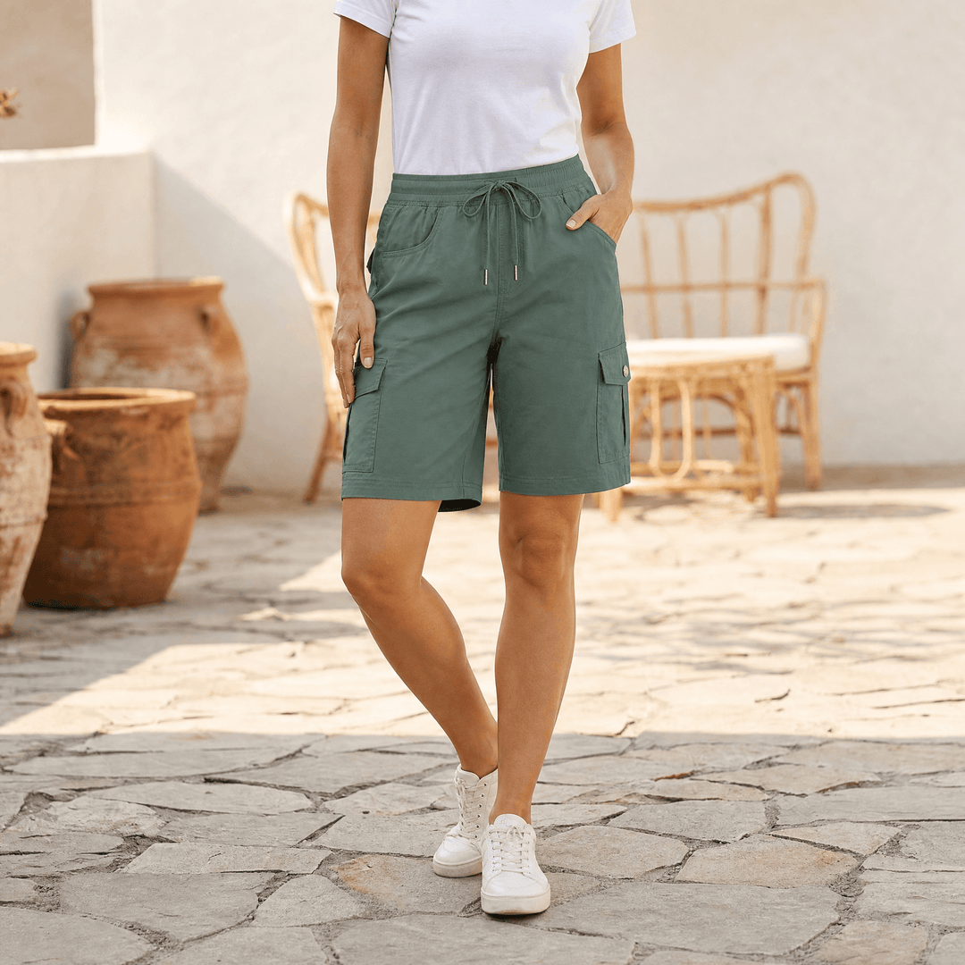 Bermuella – Dam shorts cargo szybkoschnące z 6 kieszeniami