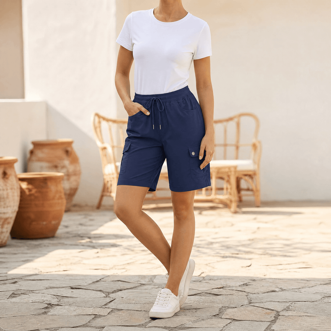 Bermuella – Dam shorts cargo szybkoschnące z 6 kieszeniami