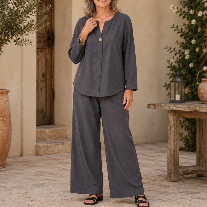 Wearbella – Set z breda spodniami i koszulą