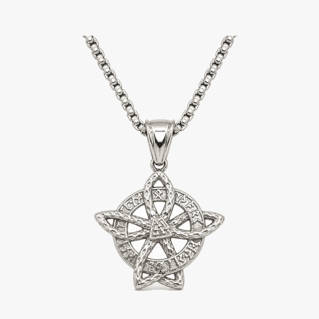 Elowen – Halsband z Kristall Celtickim Węzłem