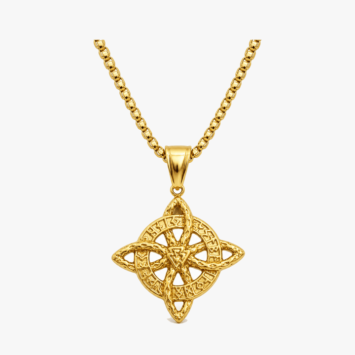 Elowen – Halsband z Kristall Celtickim Węzłem