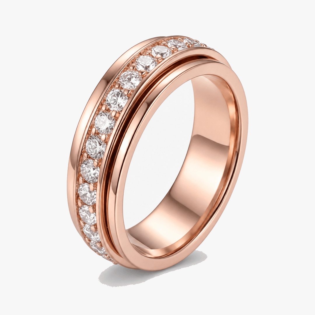 Serenova Roterande sig Ring z Cyrkoniami
