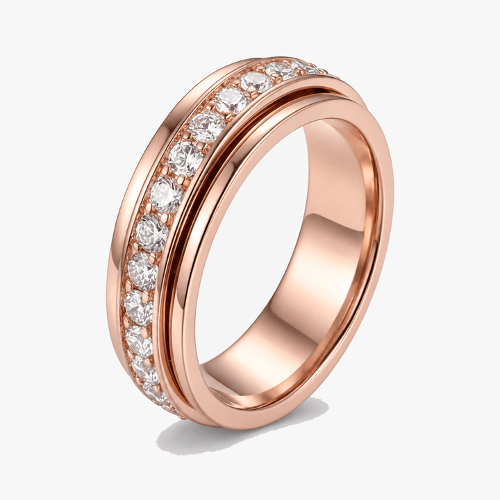 Serenova Roterande sig Ring z Cyrkoniami