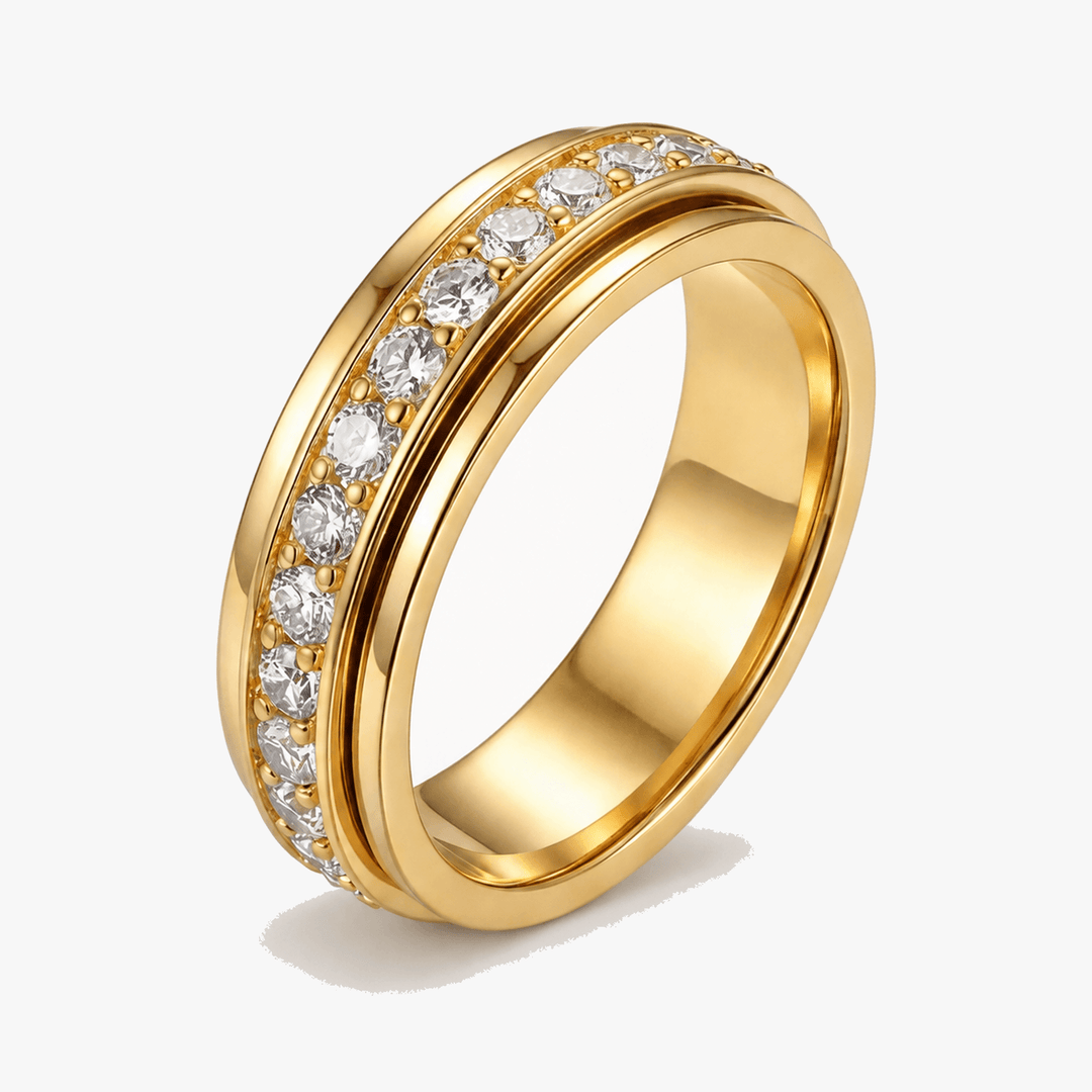 Serenova Roterande sig Ring z Cyrkoniami