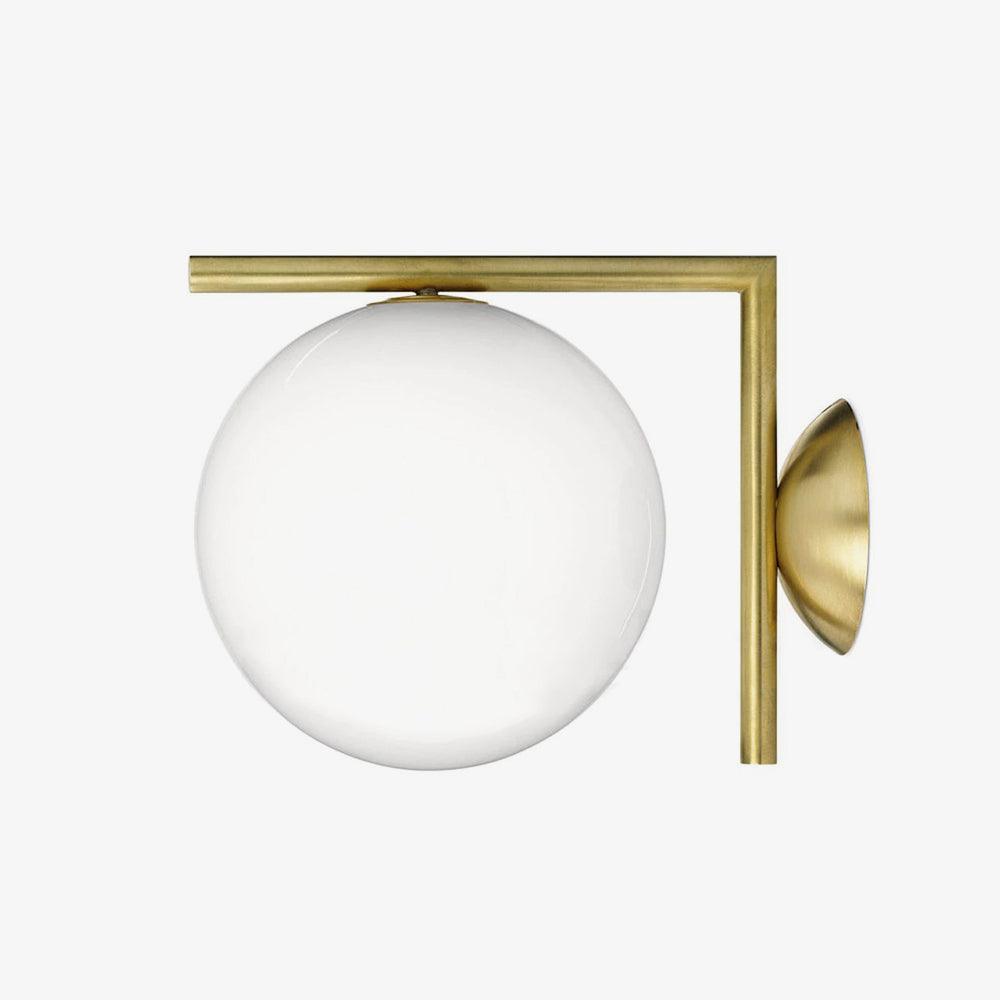 Blåst Glas Opal Glas Vägglampa