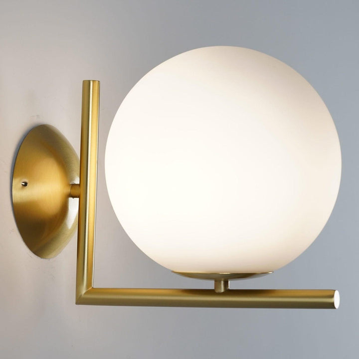 Blåst Glas Opal Glas Vägglampa