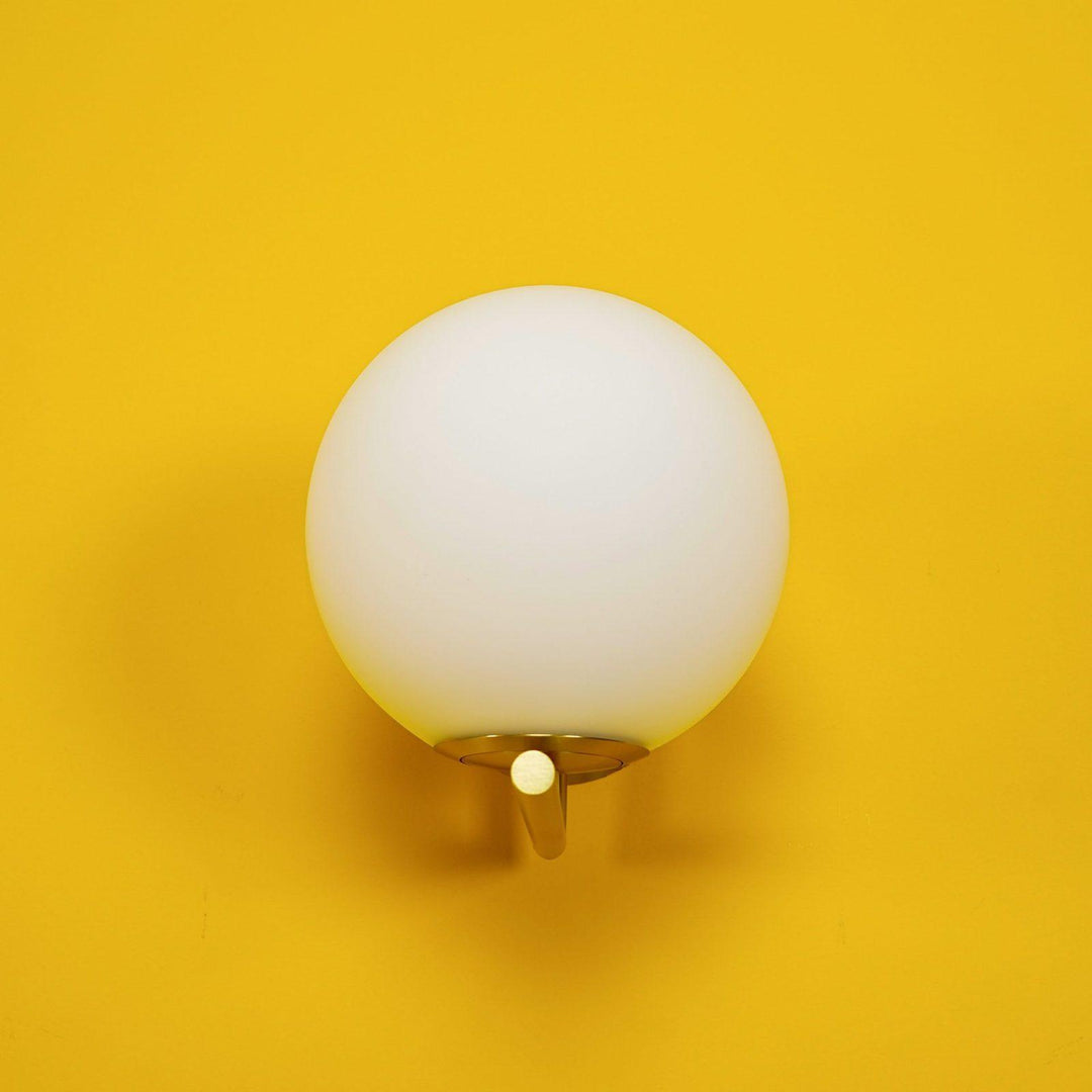 Blåst Glas Opal Glas Vägglampa