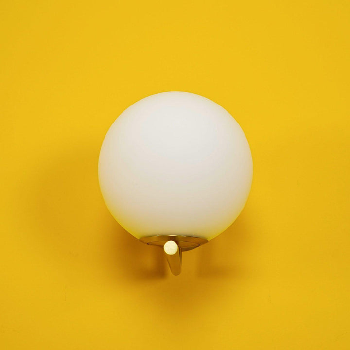 Blåst Glas Opal Glas Vägglampa