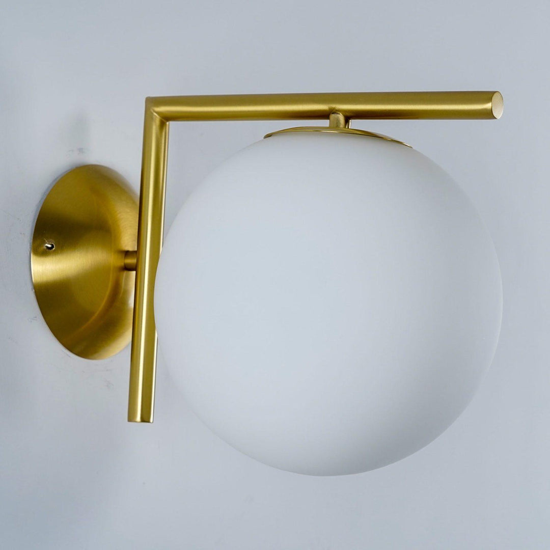 Blåst Glas Opal Glas Vägglampa